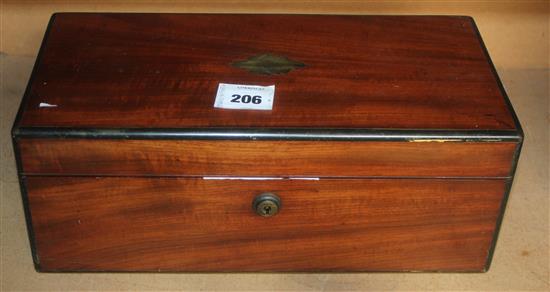 Mahogany box - bramah lock